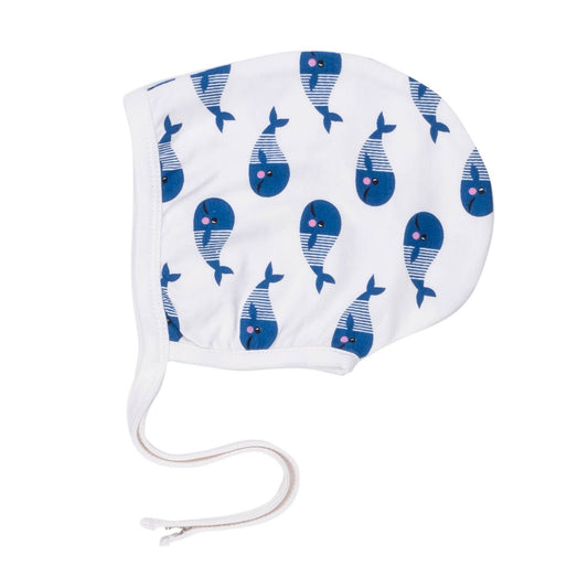 Smart Baby Bonnet for girls and boy - Blue Whale