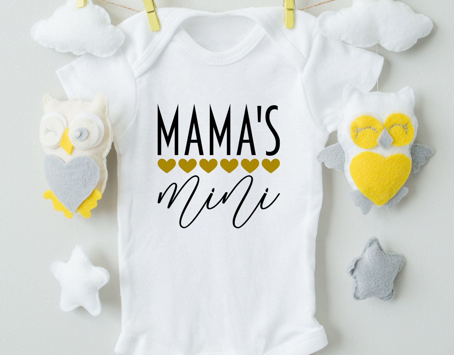 Mama's Mini Cotton Baby Bodysuit