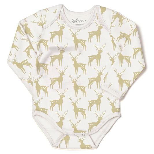 The Golden Deer - L/S Onesie - 100% Organic