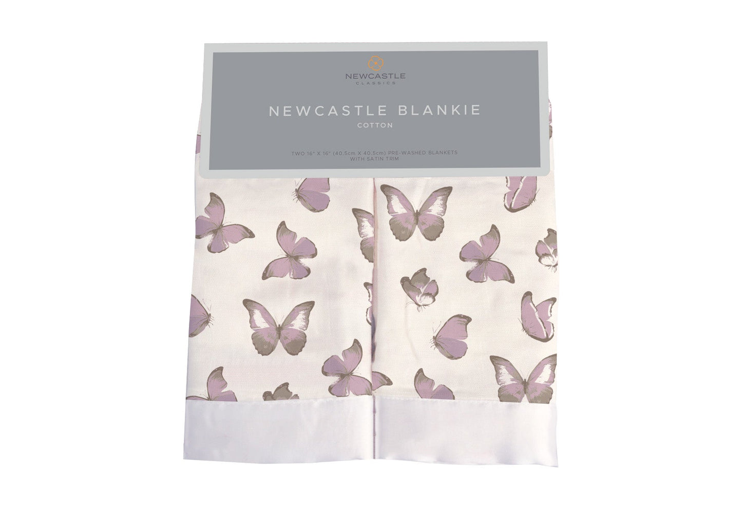 Winsome Butterflies Cotton Muslin Security Baby Blankie