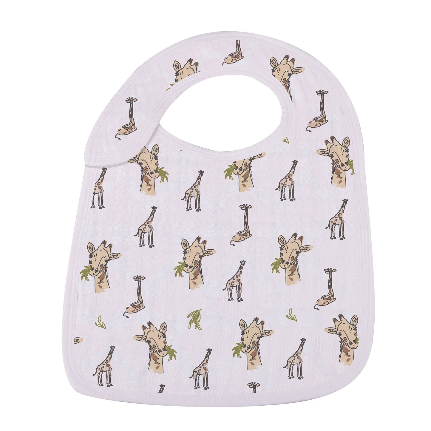 On The Savannah Bamboo Muslin Snap Bibs 3PK